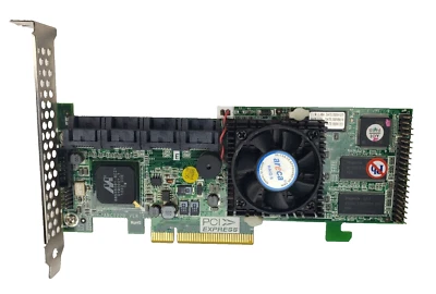 Areca ARC1220 PCI-X 8 Port Serial ATA-II PCIe SATA RAID Controller Card High Pro - Image 1 of 4