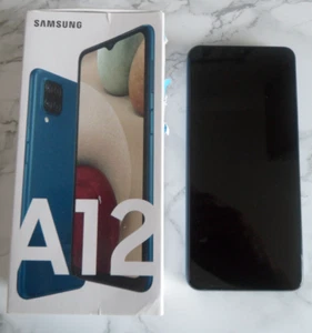 Samsung Galaxy A12 - Dual Sim, Tesco Mobile ,64GB - Blue VGC - Afbeelding 1 van 16
