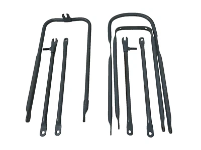 BSA M20 M21 M33 Raw Steel Front & Rear Mudguard Stay Kit |Fit For - Image 1 of 3