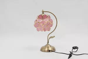 Stained Glass Table Lamp Cherry Blossom Desk Lamp with Petal Lampshade - Picture 1 of 5