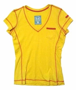 Under Armour Damen T-Shirt V-Ausschnitt 1227049 gelb Medium Ausverkauf - Bild 1 von 1