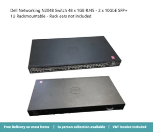 Dell Networking N2048 Switch 48 x 1GB RJ45 - 2 x 10GbE SFP+ - Picture 1 of 2