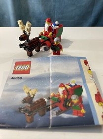 Lego Set 40059: Santa&rsquo;s Sleigh - Complete W/ Manual. No Box