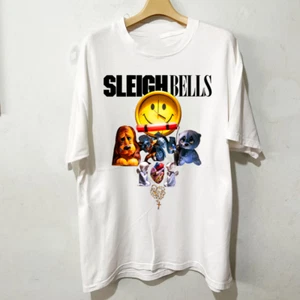 2025 Sleigh Bells Banda Póster Álbum Camiseta Blanca Unisex 1F1978 - Imagen 1 de 2