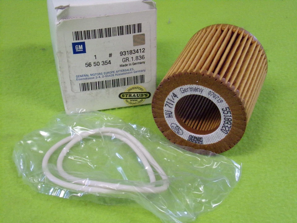 Filtro de aceite GM Saab 93183412 hecho en Alemania para Saab 9-3 1,9 L diésel Foto 1 de 1