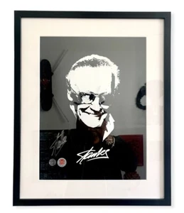 Stan Lee & Optimus Volts Signed COA Silk screen￼ print￼ 1 Of 1 Exclusive￼ - Picture 1 of 8