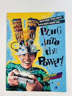 NES Nintendo Power Plug to the Power! Inserto de suscripción más grande con sobre Foto 1 de 4
