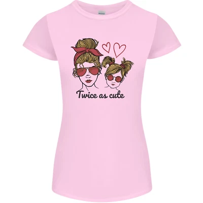 Mummy & Daughter Twice as Cute Mommy Womens Petite Cut T-Shirt - Image 1 of 4