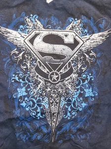 DC Superman Olympic Torch SCHWARZ Jugend T-Shirt - Bild 1 von 1