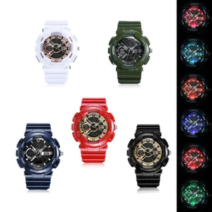 OHSEN Digital Wristwatches Men LED Analog Quartz Alarm Waterproof Sports GIFT - Picture 1 of 26