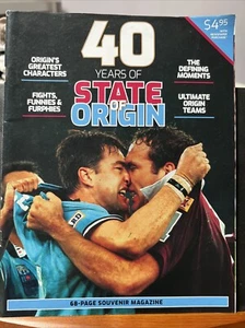 40 Years State Of Origin Souvenir Magazine 2020 NRL Football QLD vs NSW Sports - Imagen 1 de 11