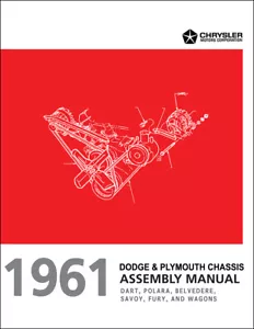 1961 Plymouth Dodge Telaio E Motore Montaggio Manuale Dart Polara Savoia Furia - Foto 1 di 3