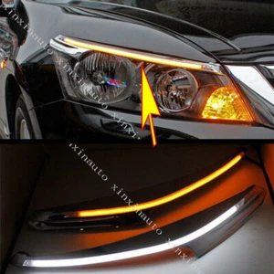 For Honda Accord 2008-2012 LED Headlight Daytime Running Light Turn Signal Refit - Picture 1 of 8