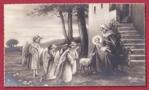 Santino Image Pieuse Canivet Holy Card La Vergine Maria e Gesù Bambino - Picture 1 of 1