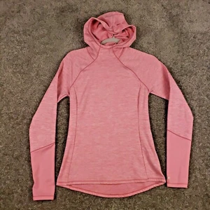 DSG Activewear Light Pink Thermal Hooded Long Sleeve Sz S Womens Stretch Shirt - Picture 1 of 9