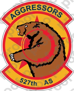 STICKER USAF 527TH AGRESSOR SQUADRON - Picture 1 of 2