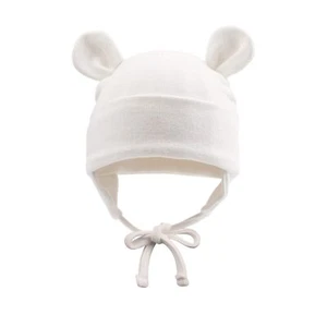 White Newborn Baby Beanie Hospital Hat for Boys Girls Cotton Preemie Baby's H... - Picture 1 of 5