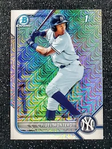Fidel Montero 1st Bowman Chrome Mega Box Refractor Yankees - Picture 1 of 2