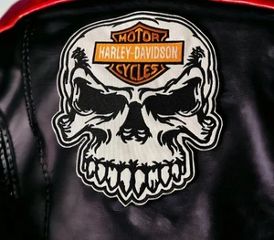 Harley-Davidson Skull Back Patch/10.5" X 8.5" - Picture 1 of 7