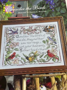 Felicia L Williams Consider the Birds Counted Cross Stitch Pattern Book Pages - Picture 1 of 4