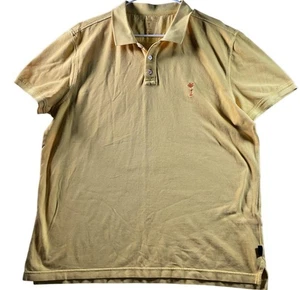 Margaritaville Poloshirt Herren XL Gelb Palme Logo Freizeit Golf Kurzarm - Bild 1 von 5