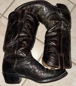Wrangler 12568B-9479 878 Boots Mens 8.5D Western Cowboy Burgundy - Picture 1 of 19