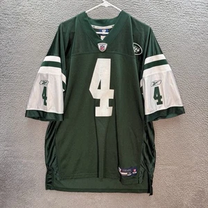 Vintage New York Jets Jersey Adult XL Green Brett Favre Reebok On Field Y2K * - Picture 1 of 12