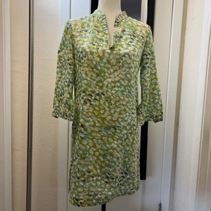 Tory Burch Tunika Oberteil Grün Größe 2 Damen 3/4 Arm - Bild 1 von 7