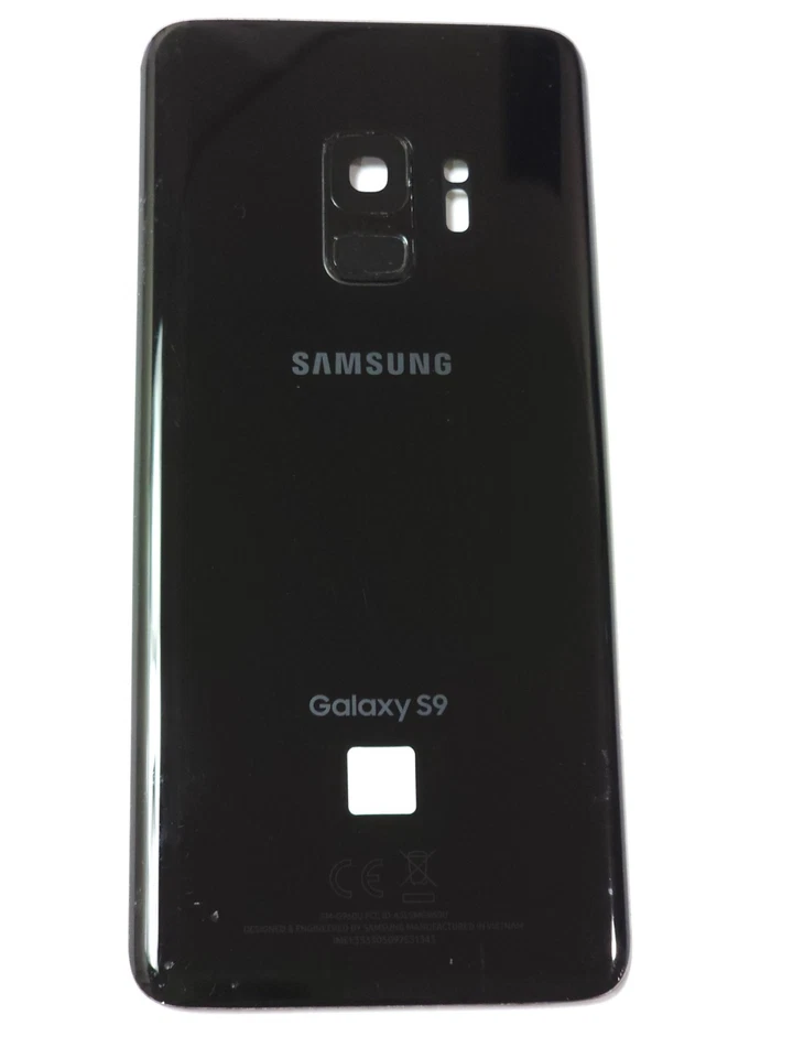Puerta trasera de vidrio negra Samsung Galaxy S9 G960U ORIGINAL OEM USADA-BUENA Foto 1 de 1