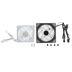 120mm ARGB PWM Case Fan 800 To 2000RPM 4pin PWM Silent Computer Fan RGB Mothe FY - Afbeelding 1 van 36