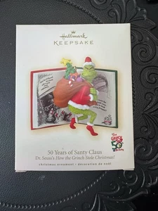 2007 Hallmark Ornament 50 YEARS OF SANTY CLAUS How Grinch Stole Christmas H72 - Bild 1 von 4