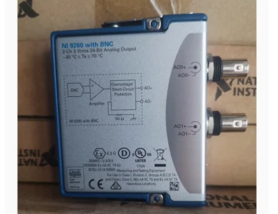 New In Box National Instruments NI 9260 with BNC 783466-01 Analog Output Module - Image 1 of 2
