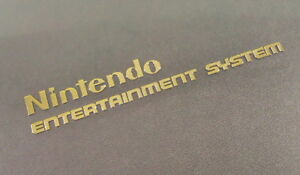 Nintendo NES GOLD Label / Aufkleber / Sticker / Badge / Logo 74 x 11mm [268d]