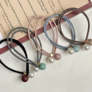 5PCS Fasce per Capelli Annodate Doppio Strato Fasce Elastiche Colorate per Capelli Copricapo - Foto 1 di 13