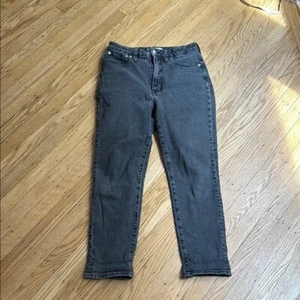 Madewell The Curvy Perfect Vintage Jeans 28 Black Wash High Rise Fair Trade - Bild 1 von 14