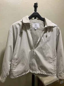 London Fog 🤩 Rain Jacket Coat Tan Womens Size S Detachable Hood - Picture 1 of 17