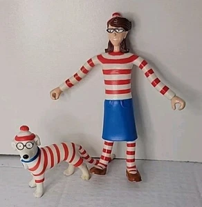 Vintage 1991 Where's Wilma & Dog Woof Figure Rubber - Picture 1 of 4