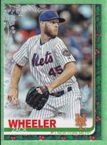 2019 Topps Holiday Walmart Metallic Snowflake #HW75 Zack Wheeler New York Mets - Picture 1 of 2