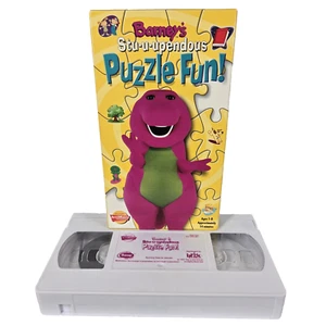 Barney's Stu-u-upendous Puzzle Fun! VHS 1997 Kids Educational Problem Solving - Imagen 1 de 6