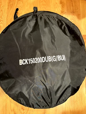 Muselina azul y verde Pop-Up Photo Streaming Telón de fondo 5’x 6.5’ Foto 1 de 3