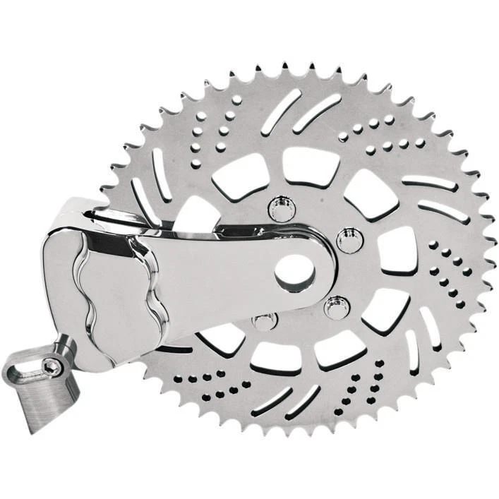 Hawg Halters Sprocket 4-Piston Rear Brake Caliper Kit Chrome Left RKSBLCC351 - Image 1 of 1