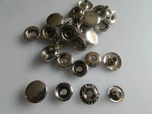 New Press snaps line 20 (12.5MM) Quantity 50 sets - Silver (1/2") - Picture 1 of 3