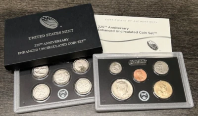 2017-S US Mint 225th Anniversary Enhanced Uncirculated 10-Coin Set - Image 1 of 2