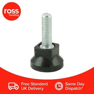 Pack de 12 - Pies Niveladores Roscados M8x25mm - Base 25mm - Carga Clasificación 100kg Reino Unido - Imagen 1 de 2