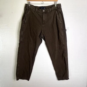 Abercrombie & Fitch Brown Loose Fit Carpenter Utility Pants size 36x30 - Picture 1 of 7