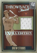 2007 Donruss Elite Extra Edition Throwback Threads #TT-DS Drew Stubbs /500