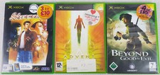 3 x Original XBOX Video Games -  Advent Rising, Beyond Good & Evil, Shenmue II.