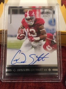 ArDarius Stewart Jets Alabama 2017 Leaf Ultimate Draft 1991 Leaf Rookie Auto