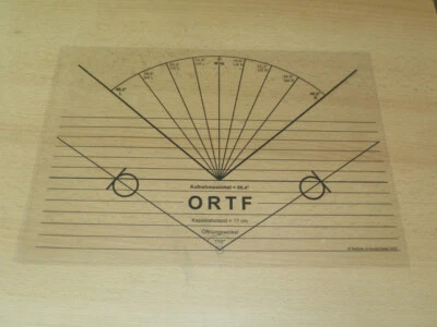 Montage - Schablone für das ORTF Äquivalenz - Stereo - Mikrofonsystem - Bild 1 von 4