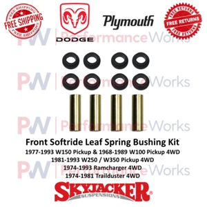 Skyjacker Softride Spring Bushing Front Kit For Dodge Ramcharger, W150, W350 4WD - Picture 1 of 12